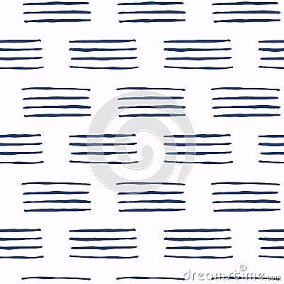 Set of blue and white vector seamless pattern. Scrapbook design elements. Abstract hand drawn fabric texture. Simple Vector Illustration
