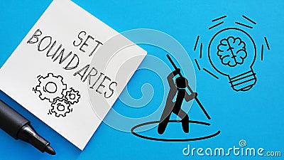 Set boundaries is shown using the text Stock Photo