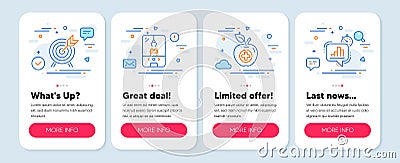 Set of Business icons, such as Crane claw machine, Medical food, Archery symbols. Statistics timer line icons. Vector Vector Illustration