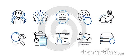 Set of Business icons, such as Human resources, Star, Group. Vector Vector Illustration