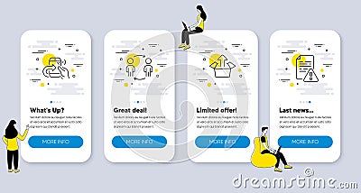 Set of Business icons, such as Workflow, Share call, Send box. Vector Vector Illustration