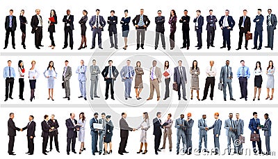 Set of business people Stock Photo