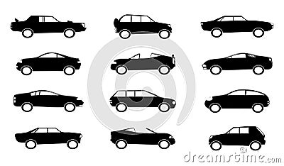 Set Of Cars Vector Illustration