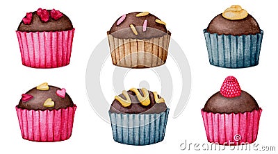 A set of chocolate candies. Stock Photo