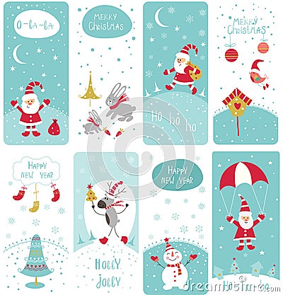 Set of Christmas banners Vector Illustration