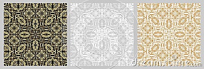 Set of Classic Orient Seamless Vector Patterns Stock Photo