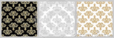 Set of Classic Orient Seamless Vector Patterns Stock Photo