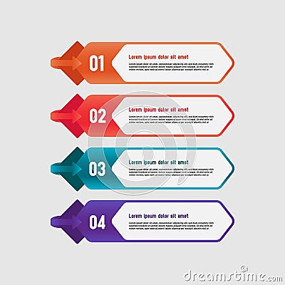 Set of collection infographic banner design Vector Illustration