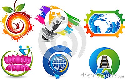 Set collection logos Vector Illustration