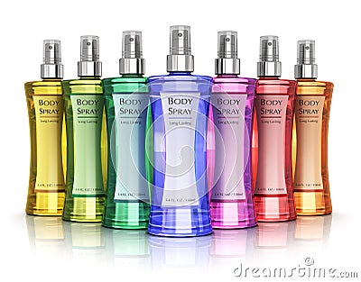 Set of perfumes Stock Photo