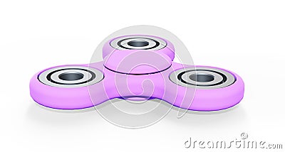 Set of colored fidget spinners, 3D rendering Stock Photo