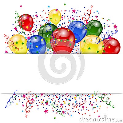 Set of colorful balloons Vector Illustration