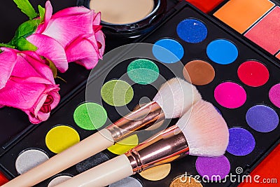 Set Colorful Make up Stock Photo