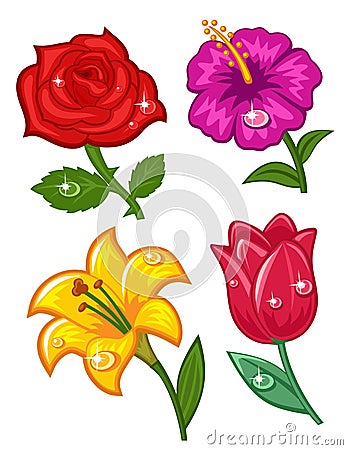 A set of colors. Vector Illustration