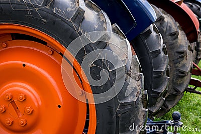 Tractor Wheels Stock Photo