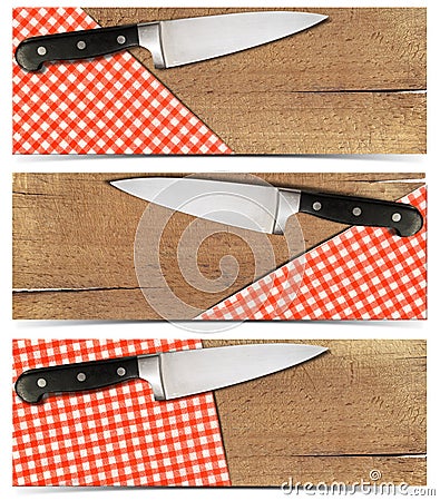 Set of Cooking Banners Stock Photo