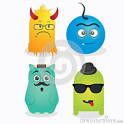 Cute monster vector Vector Illustration