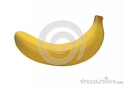 Set of 3d realistic illustration bananas. Cartoon Illustration