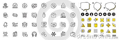 Set of 360 degree, Close button and Idea line icons for web app. Pictogram icon Vector Stock Photo