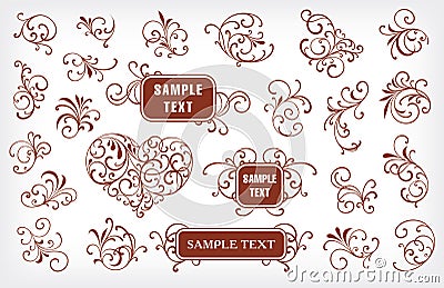 Set of design elements Vector Illustration