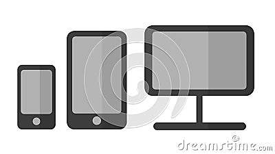 Set of devices Vector Illustration