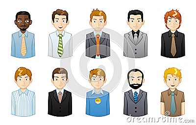 Businessman icons Vector Illustration
