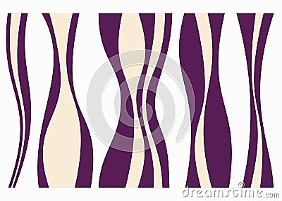 Set of different curved lines. Vector Illustration