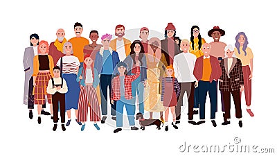 Set of different people. Vector Illustration