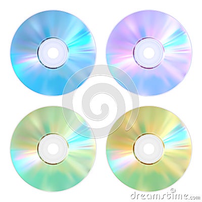 Set of disks Stock Photo