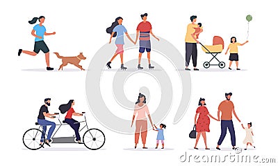 Set of diverse people Vector Illustration