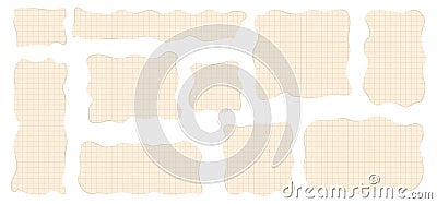 Set of doodle frame textbox in hand drawn style. Geometric abstact border with wavy edge. Trendy graphic template. Flat Vector Illustration