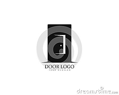 Set of door logo template vector icon illustration Vector Illustration
