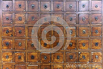 Set of Drawers Stock Photo