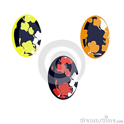 set of easter eggs Vector Illustration