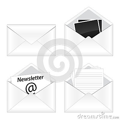 Set of email icon Vector Illustration