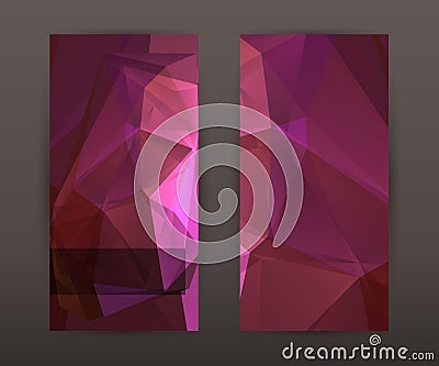 Set flyer background modern triangle design12 Vector Illustration