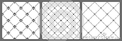 Set of Geometric Modern Vector Seamless Backgrounds and Graphics. Collection of Simpless Patterns in Different Styles Stock Photo