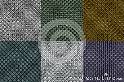 Set Geometric mosaic pattern from triangle texture, abstract vector background illustration Vector Illustration