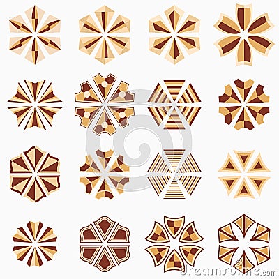 Set of geometric shapes. Vector Illustration