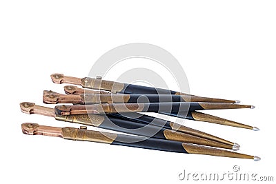 A set of Georgian daggers Stock Photo
