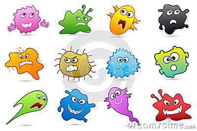 Set of Germs Vector Illustration