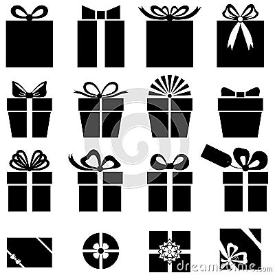 Set of gift icon Vector Illustration