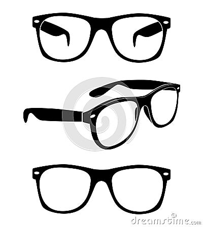 Set of glasses Vector Illustration