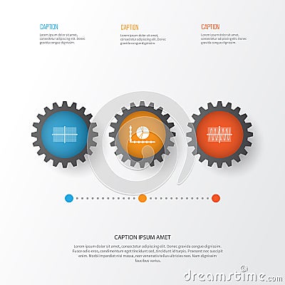 Set Of Graphs, Diagrams And Statistics Icons. Premium Quality Symbol Collection. Icons Can Be Used For Web, App And UI Vector Illustration