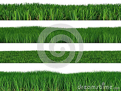 Set grass Stock Photo