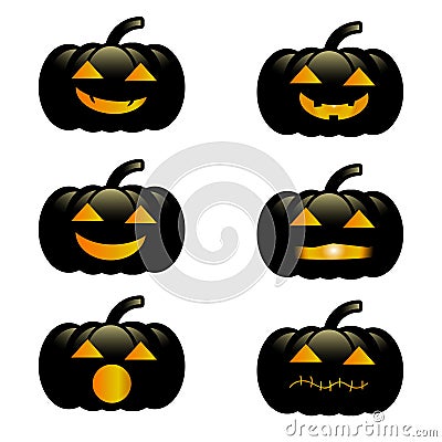 pumpkin halloween Vector Illustration