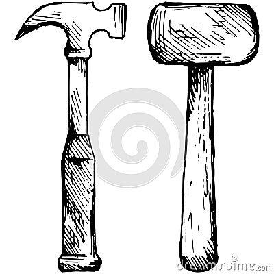 Set hammer Vector Illustration