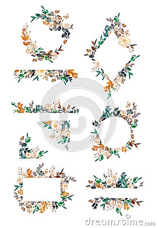 Herbal wreaths Stock Photo