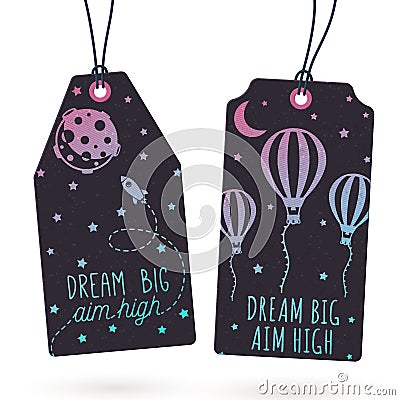 Set of Hang Tags Vector Illustration