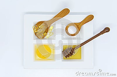 Set of healthcare beauty treatment Stock Photo